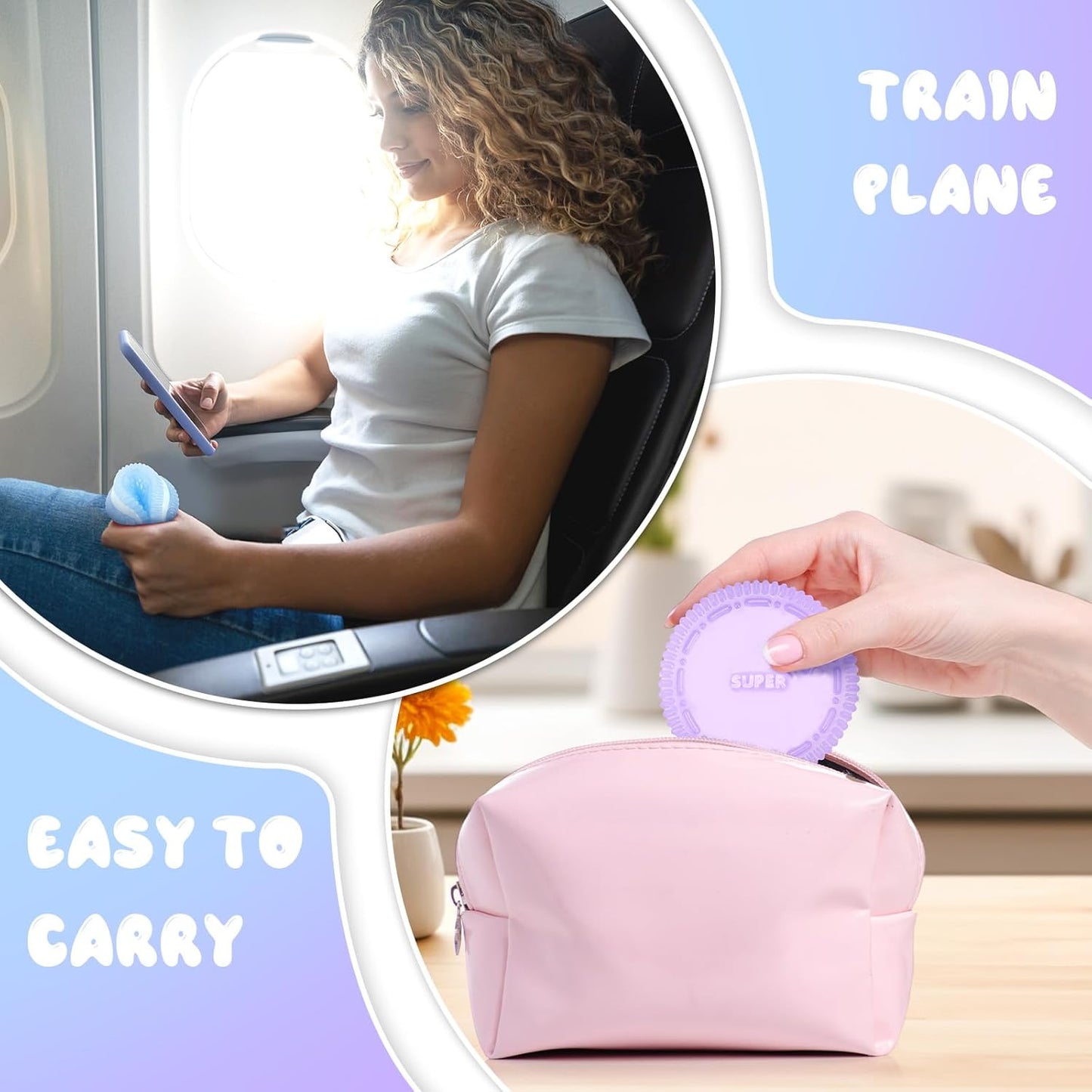 Gytera Sticky Cookie Squishies Fidget Toys Adults, Squeeze Toys Fidget Toys for Autism, Stress Balls for Adults Fidgets Birthday Easter Basket Stuffers(2 Pack Green Purple)