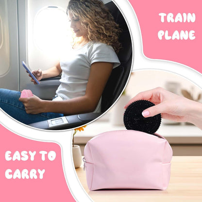 Gytera Sticky Cookie Squishies Fidget Toys Adults, Squeeze Toys Fidget Toys for Autism, Stress Balls for Adults Fidgets Birthday Easter Basket Stuffers(4 Pack Pink Black Green Purple)